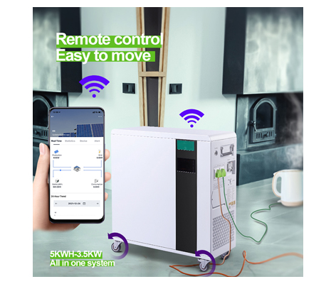 Sistema de energía solar con almacenamiento de batería híbrido de 5 kWh todo en uno para el hogar